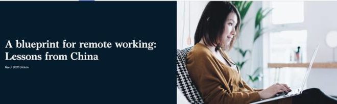 A blueprint for remote working: Lessons from China